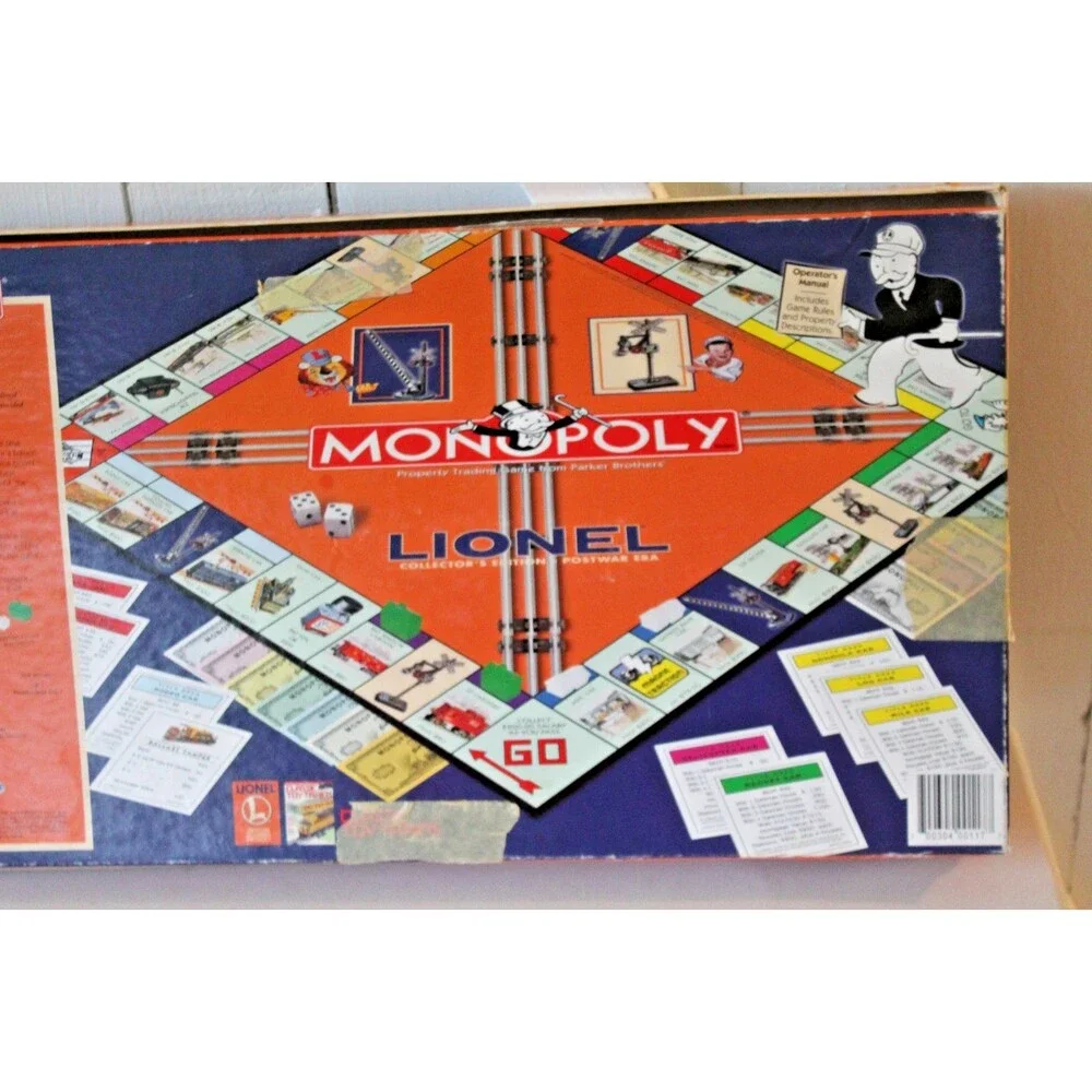 2000 USAopoly Lionel Monopoly Collector's Edition  Postwar Era Complete